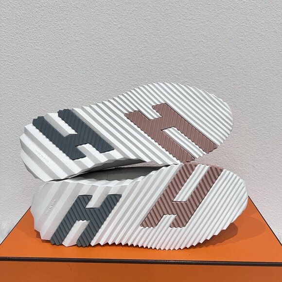 Hermes BOUNCING Day Flex Day Impulse Happy Sneaker Beige Esquisse 37 RECEIPT - Picture 11 of 12